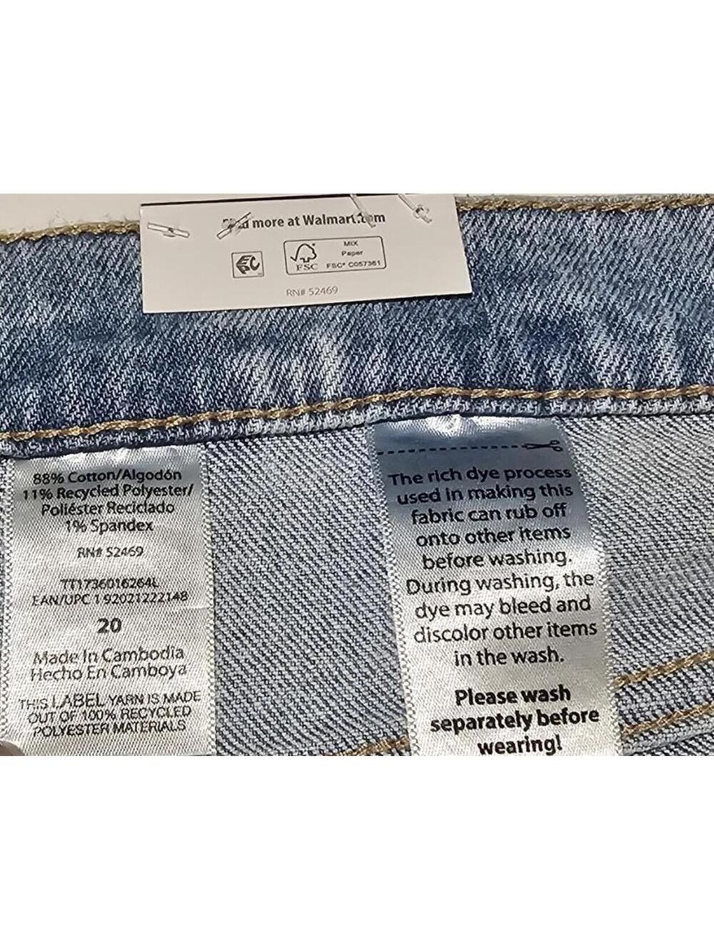 Time and Tru Women's Light Wash Barrel Leg Jeans Size 20 - Picture 2 of 7